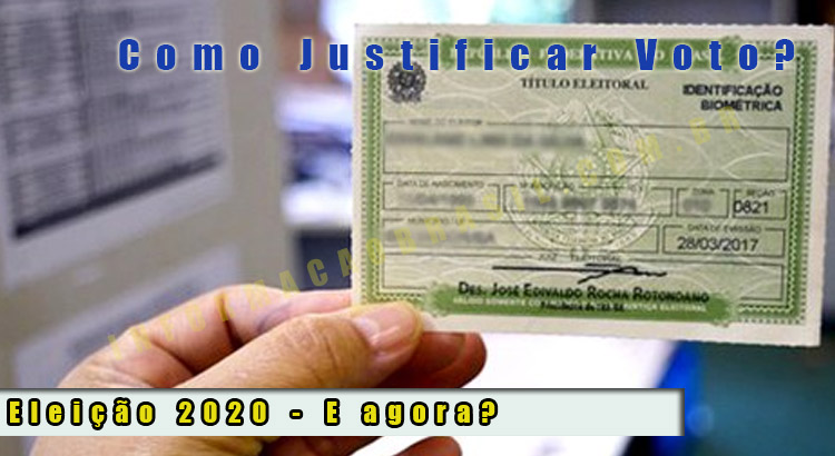 como justificar voto InformaçãoBrasil